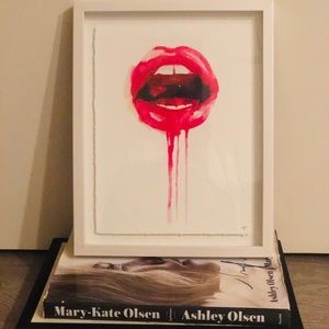Framed lips picture